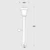 ARM. 95 CM 8.5W CCT ROBY SIYAH FG resmi