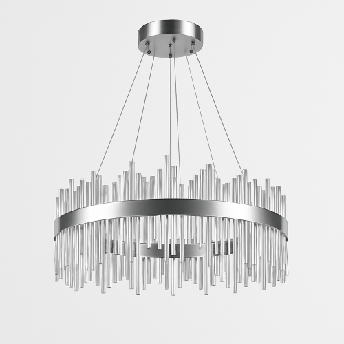 SARKIT KRISTAL YUVARLAK CUBUKLU SILVER E14 HY-P004 resmi