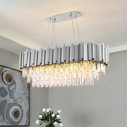 SARKIT KRISTAL SILVER DIKDORTGEN E14 HY-P006 resmi